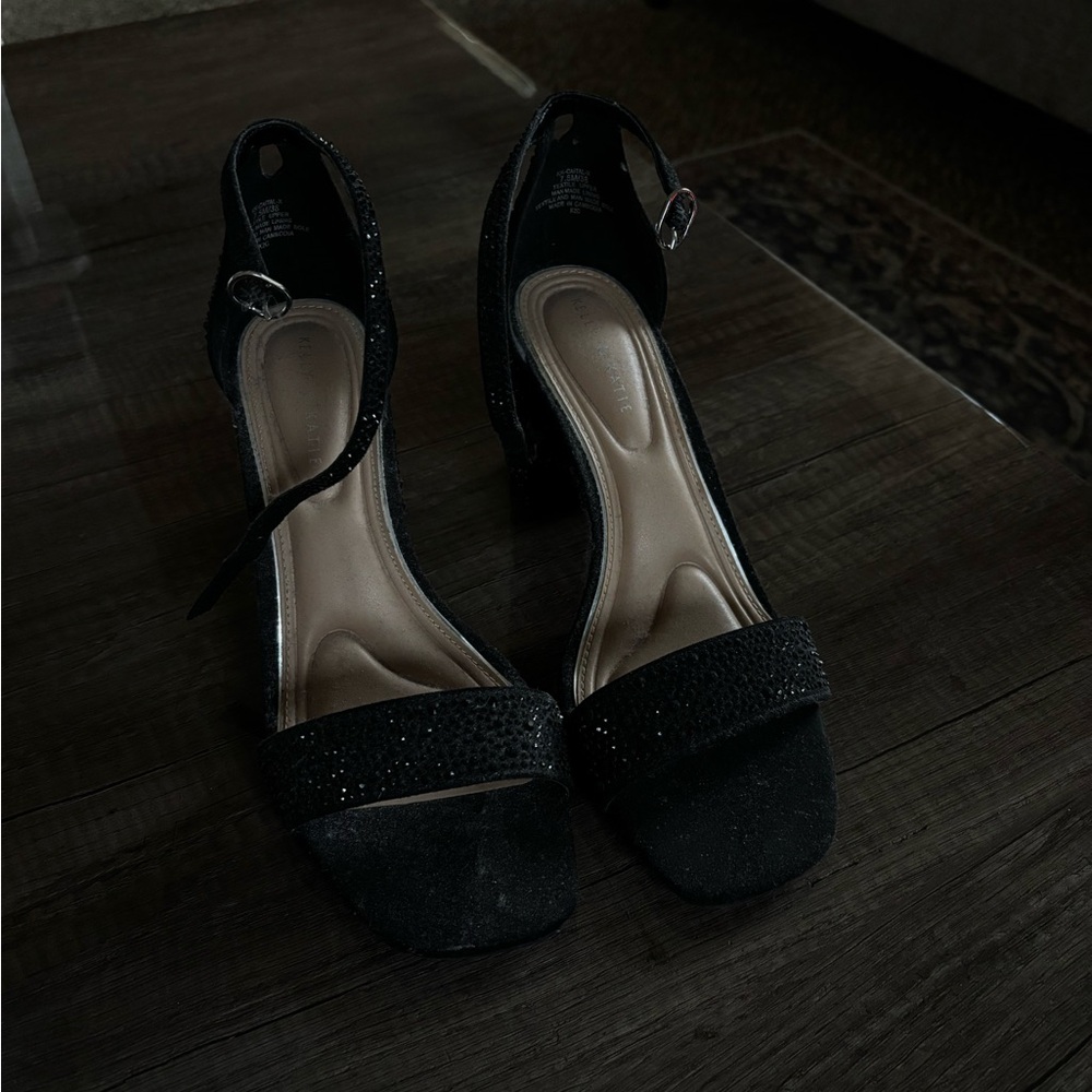 Black Rhinestone Heels - Picture 3 of 3